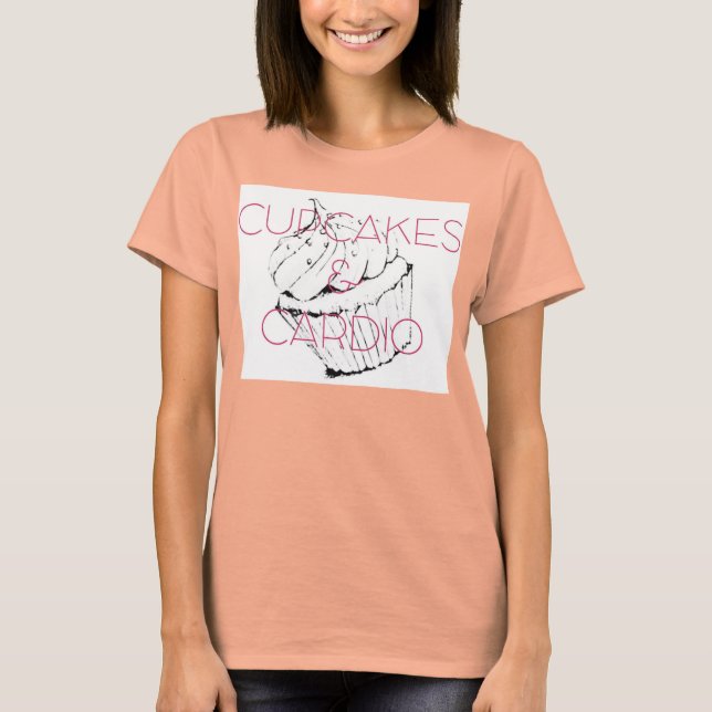 Cupcakes and Cardio Boxy Shirt (Front)