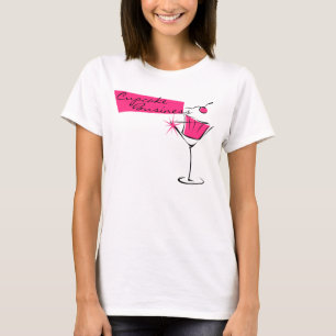 Cupcakes and Martinis in Hot Pink T-Shirt