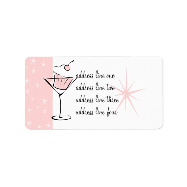 Cupcakes and Martinis Label (Front)