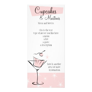 Cupcakes and Martinis! Rack Card