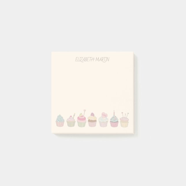 Cupcakes and Name Post-it Notes (Front)