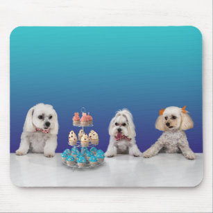 Cupcakes and Pups Mouse Pad