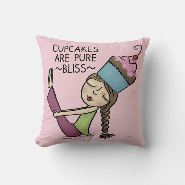 Cupcakes are Pure Bliss Cushion (Front)