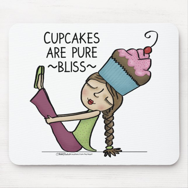 Cupcakes are Pure Bliss Mouse Mat (Front)