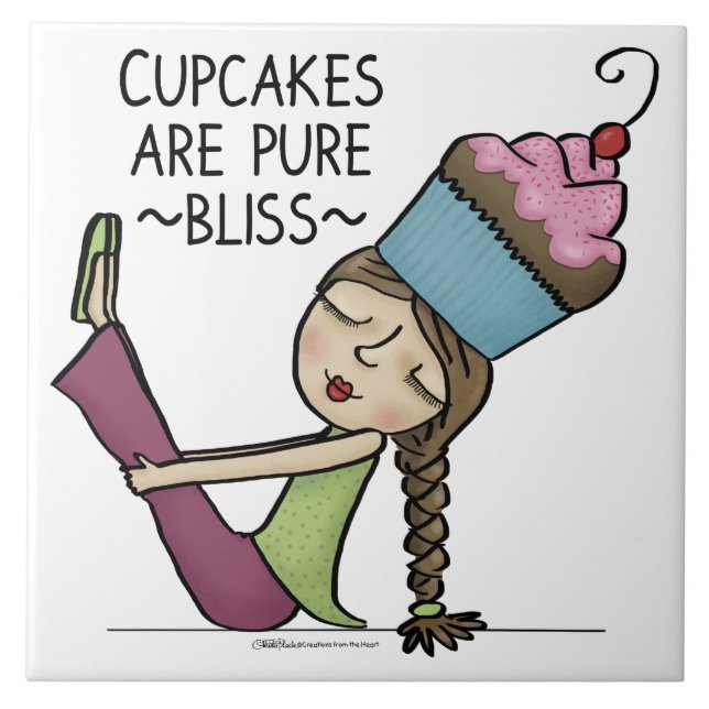 Cupcakes are Pure Bliss Tile (Front)