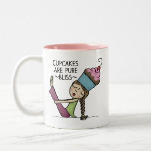 Cupcakes are Pure Bliss Two-Tone Coffee Mug
