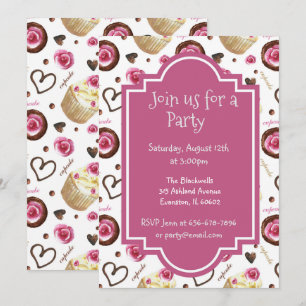 cupcakes Baby Shower Invitation