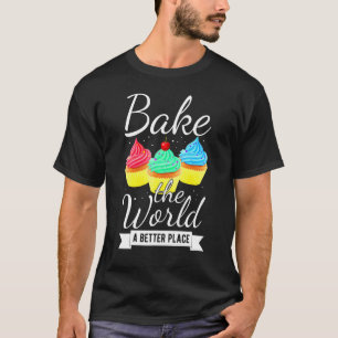 Cupcakes Baker Birthday Party Baking Cute Tee