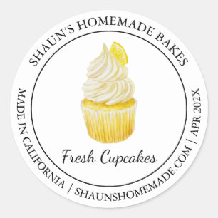 Cupcakes Baking Modern label