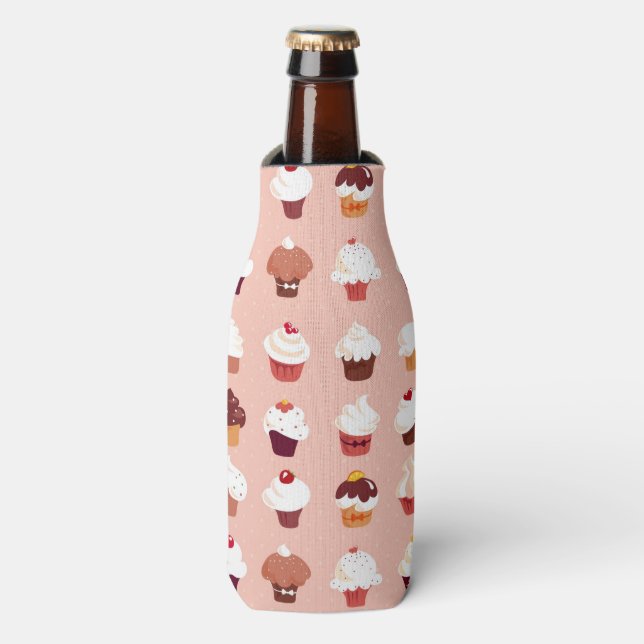 Cupcakes Bottle Cooler (Bottle Front)