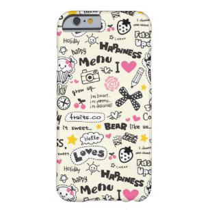 Cupcakes, bows, hearts, girly girl pattern. barely there iPhone 6 case
