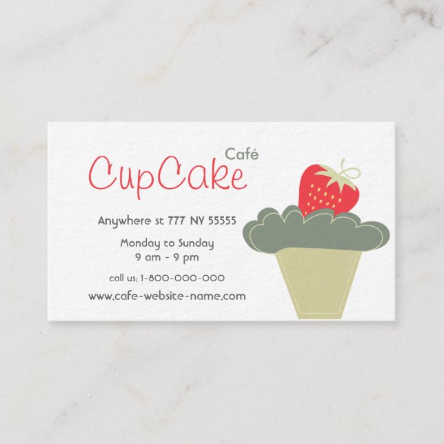 Cupcakes Business Card (Front)