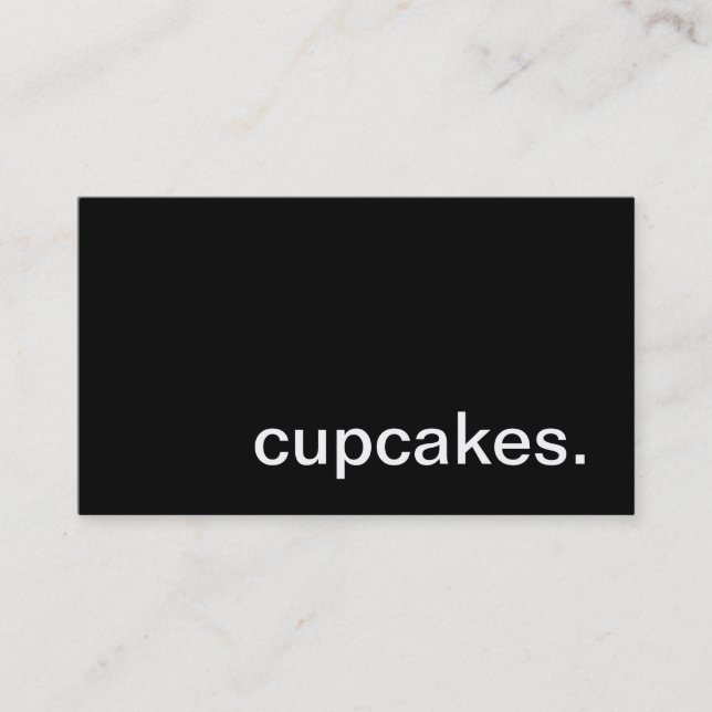 Cupcakes Business Card (Front)