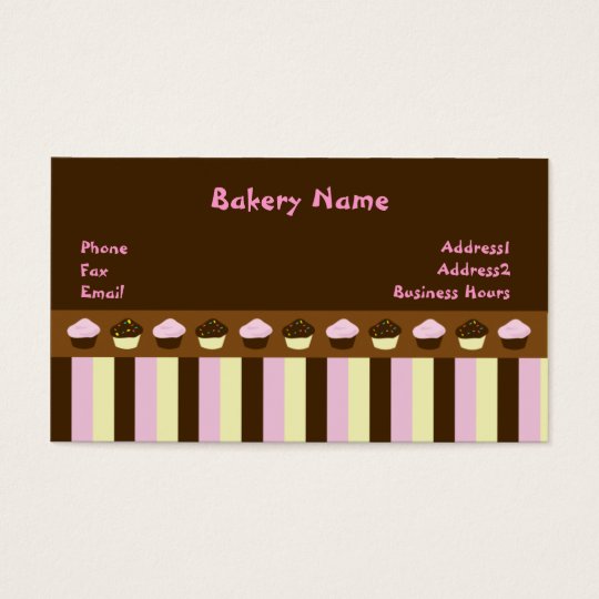 Cupcakes Business Cards