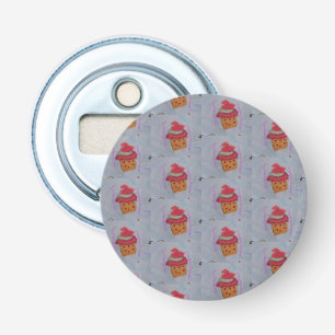 Cupcakes Button Bottle Opener