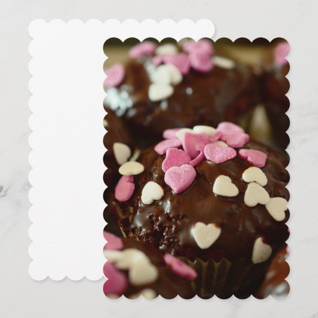 Cupcakes Cake Sweets Dessert Yum Destiny's Destiny Invitation (Front/Back)