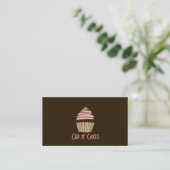 Cupcakes, Cakes, Food, Catering, Bakery Business Business Card (Standing Front)