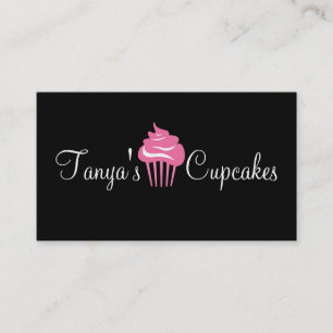 Cupcakes, Cakes, Food, Catering, Bakery Business Card