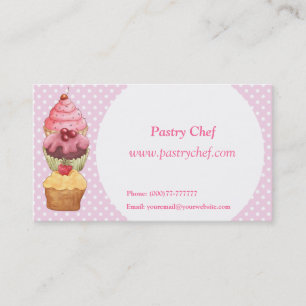 Cupcakes Cakes Pastries  Business Profile Card