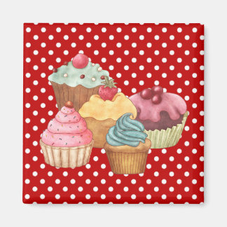Cupcakes Cakes Pastry Magnet