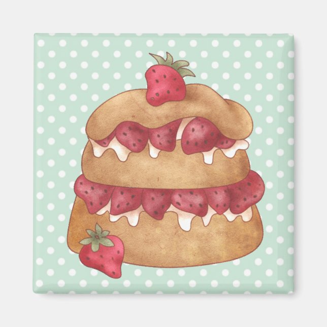 Cupcakes Cakes Pastry Magnet (Front)