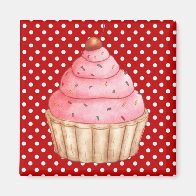 Cupcakes Cakes Pastry Magnet (Front)