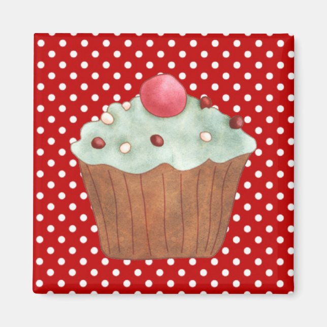 Cupcakes Cakes Pastry Magnet (Front)