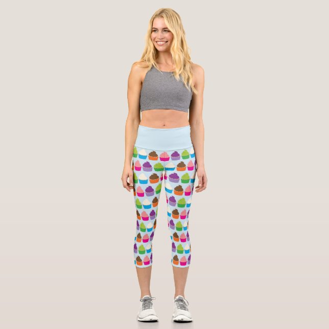Cupcakes - Capri Leggings (Front)