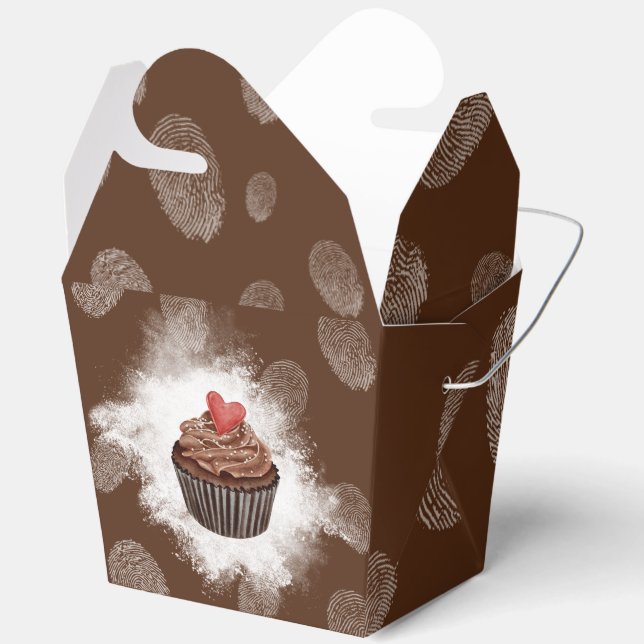 Cupcakes & Cheer: Pastry  Favour Box (Open)