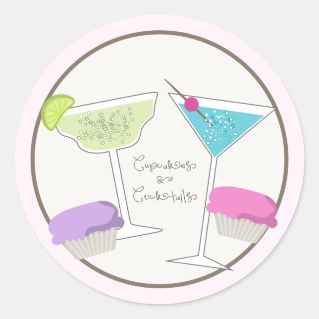 Cupcakes & Cocktails Stickers (Front)