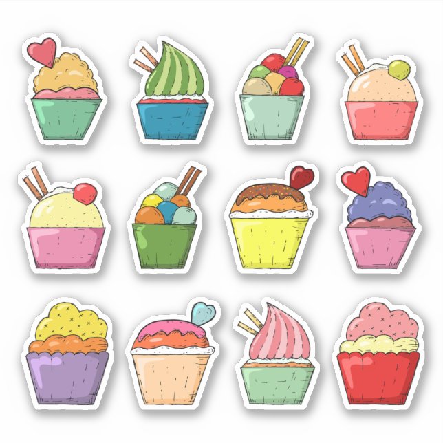 Cupcakes Colourful dessert l Scrapbook (Front)