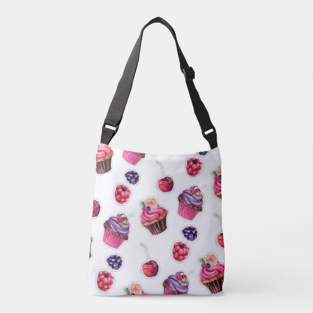 Cupcakes Crossbody Bag (Front)