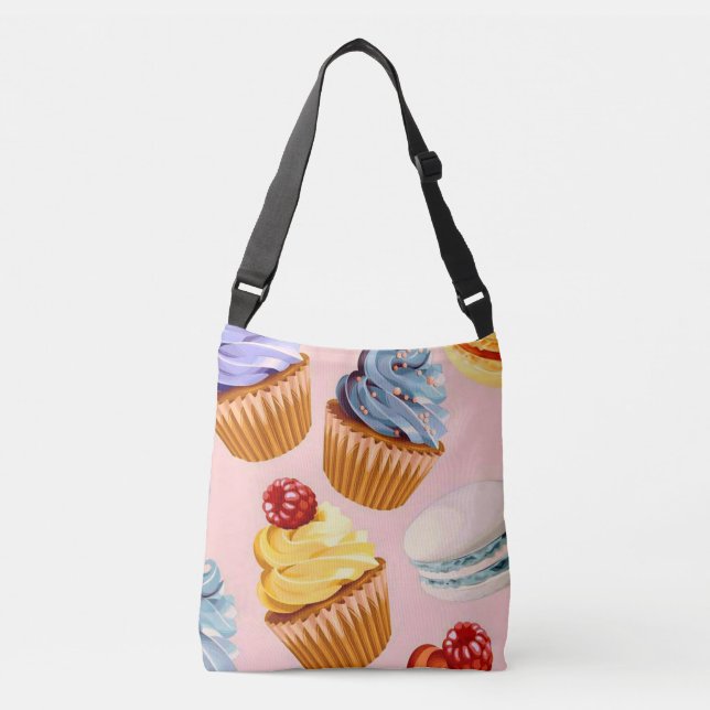 Cupcakes Crossbody Bag (Front)