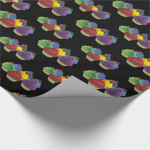 Cupcakes desert cup cakes wrapping paper gift wrap