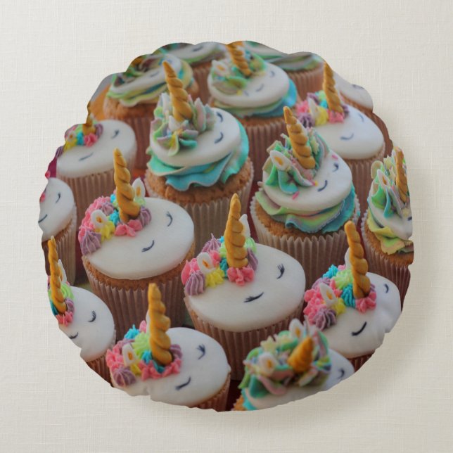 Cupcakes Design Round Cushion (Front)