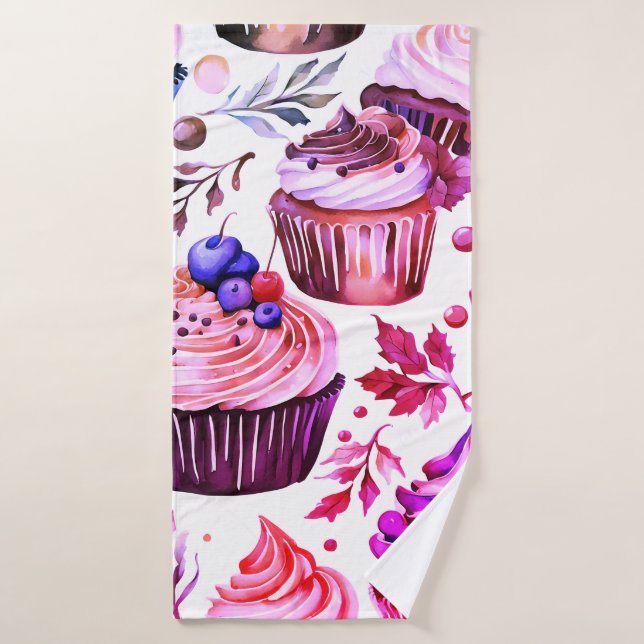 Cupcakes Dessert Heaven  Bath Towel Set (Bath Towel)
