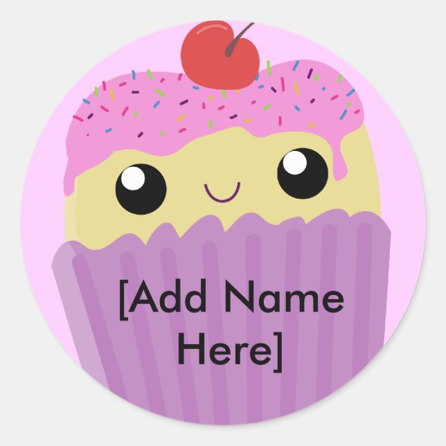 Cupcakes Fart Sprinkles Classic Round Sticker (Front)