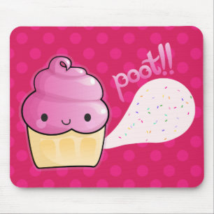 Cupcakes Fart Sprinkles Pink Mouse Mat