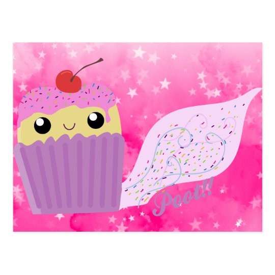 Cupcakes Fart Sprinkles Postcard