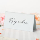 Cupcakes Food Label Wedding Party Tent Sign