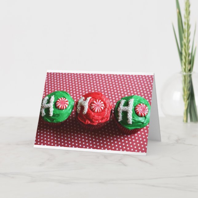 Cupcakes For Santa Holiday Card (Front)