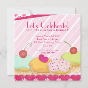 Cupcakes Galore! Birthday Party Invitation