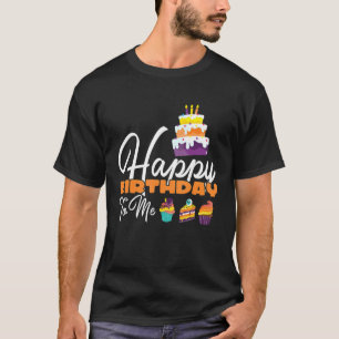 Cupcakes Halloween Birthday Cake Happy Birthday To T-Shirt