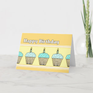 Cupcakes Happy Birthday Card