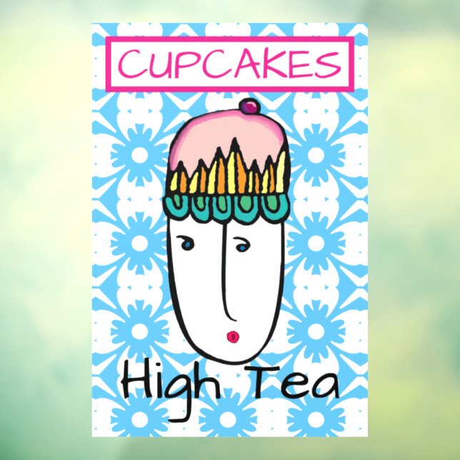 Cupcakes High Tea Window Cling (Sheet 3)