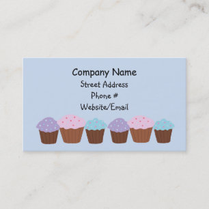 Cupcakes in a Row Business Card