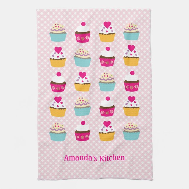 Cupcakes Kitchen Towels (Vertical)