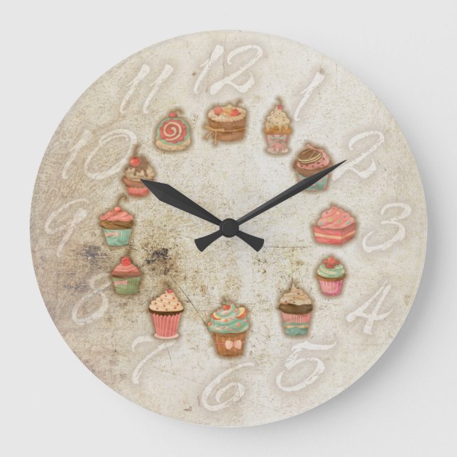 CupCakes Large Clock (Front)
