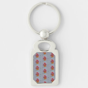 Cupcakes Metal Key Ring