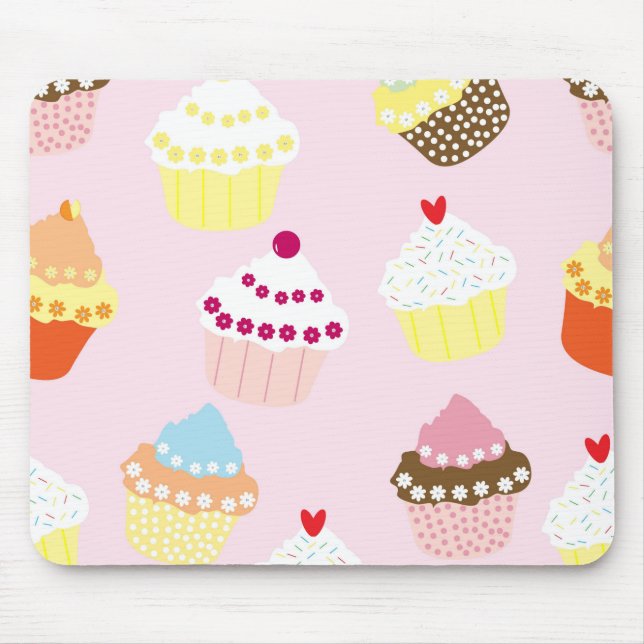 Cupcakes Mouse Mat (Front)